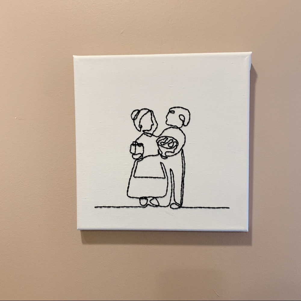 Brand new Handmade art gift sewing canvas